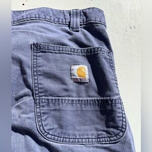 Men's Carhartt Pants Blue Solid 36x30 Uniform Workwear Streetwear Construction